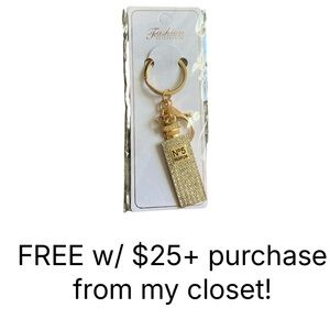 New Perfume Gold Keychain Accessory *FREE W/ $25+ purchase from closet*🎉